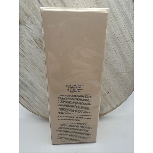 JIMMY CHOO Seduction SATIN Lip Colour Lipstick~Red Carpet 001~NIB Discontinued - Picture 6 of 11